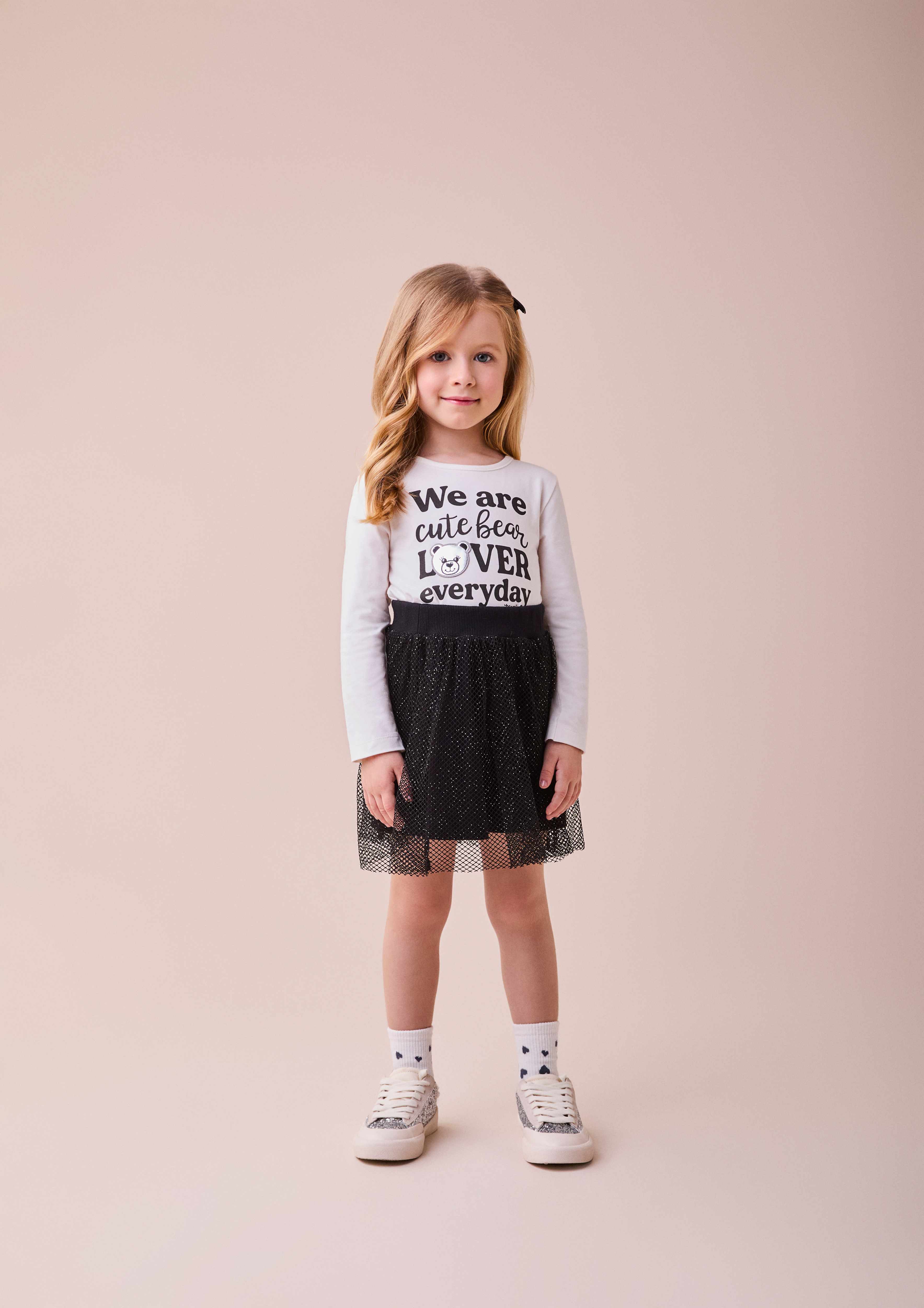 CONJUNTO DE TULE COM PATCH DE URSINHA