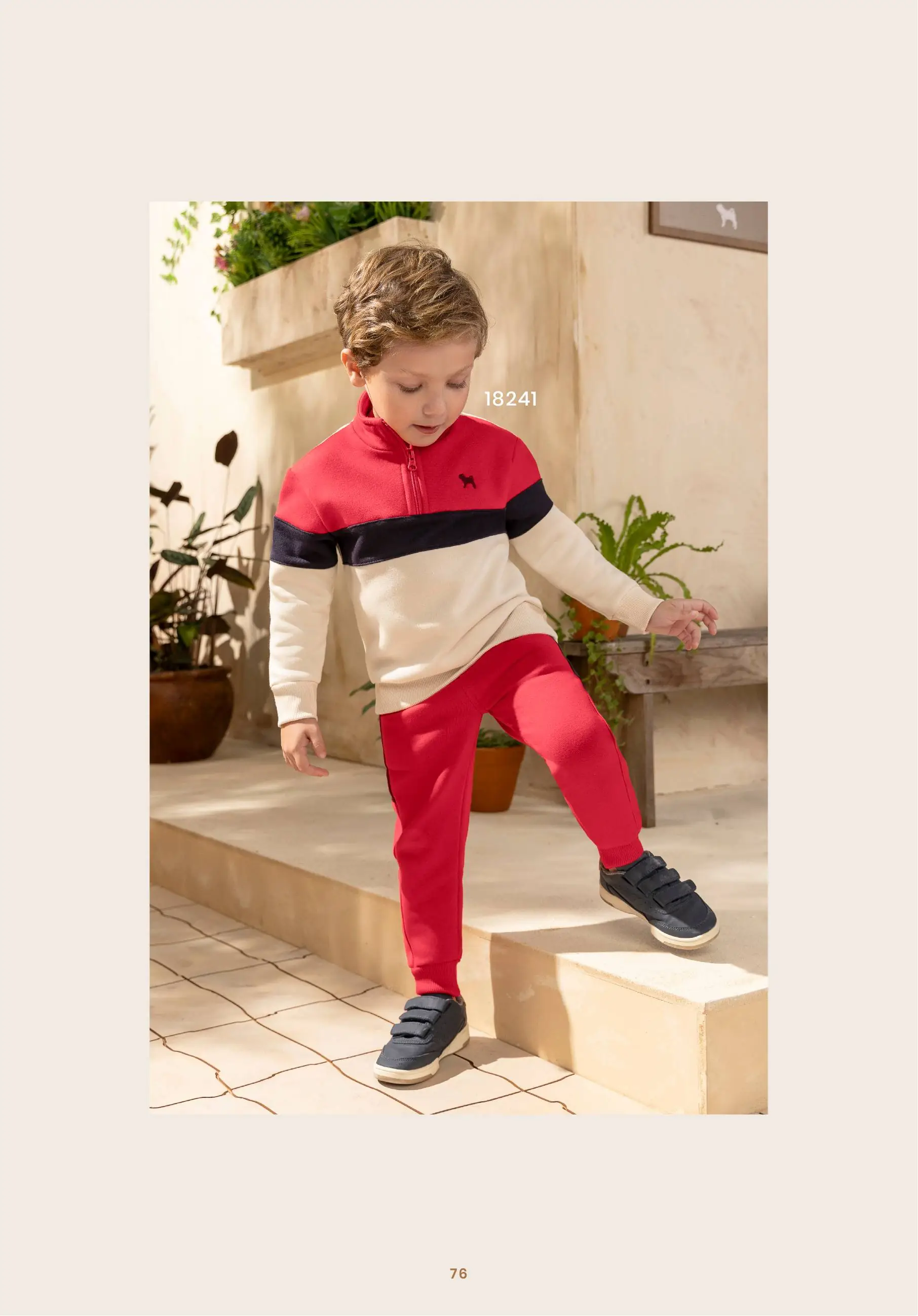 Conjunto Infantil Moletom Azul Marinho Capuz "CIAO" e Calça